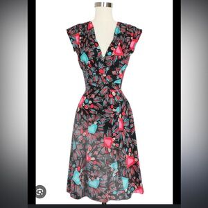Trashy Diva Sacred Hearts 40s dress. Size 14